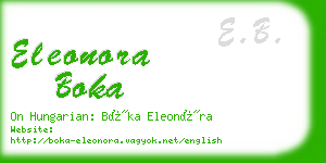 eleonora boka business card